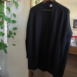 Black Cardigan Sweater